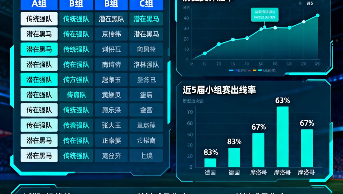 分析文章配图：2026世界杯小组赛冷门预测，基于历史数据与球队状态